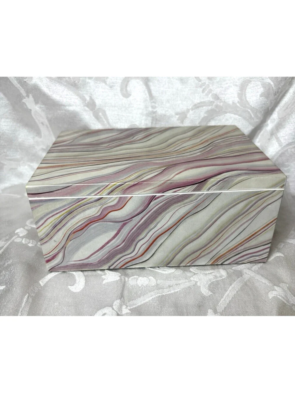 Happy Chic By Jonathan Adler Small marbled pattern jewelry box
